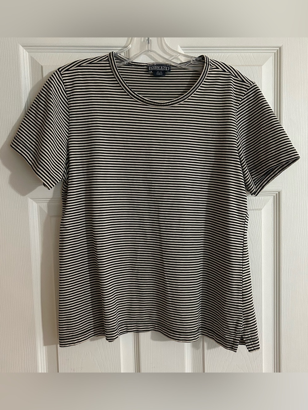 1990s Vintage Lands' End Striped T-Shirt